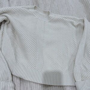 lululemon athletica Cream Crew Neck Sweater